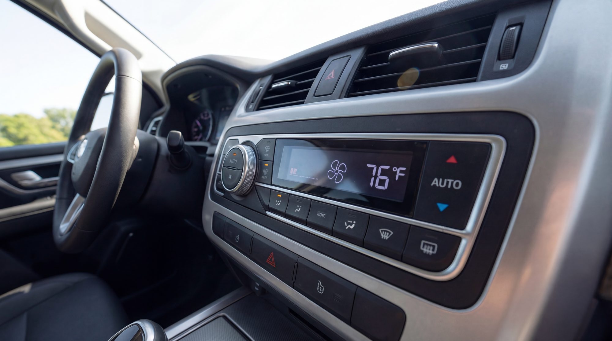 Car climate control panel at Kubin Automotive