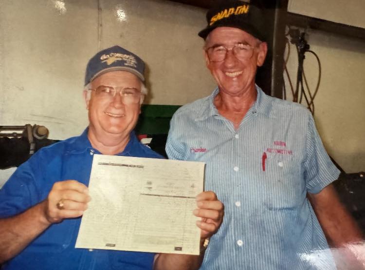 Kubin Automotive customer at the shop in Bryan, TX